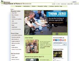 screenshot: Minnesota Department of Natural Resources