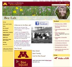 screenshot: University of Minnesota Bee Lab