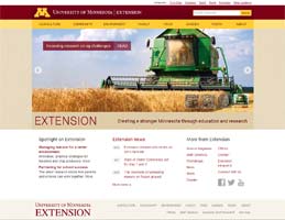 screenshot: University of Minnesota Extension Service